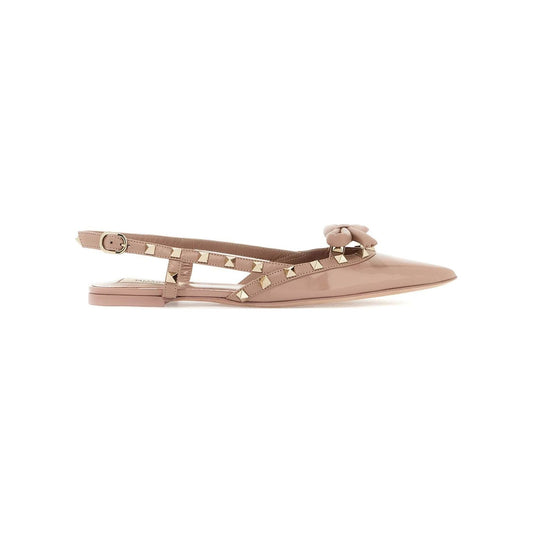 Valentino Garavani rockstud bow slingback baller Flat Shoes Valentino Garavani