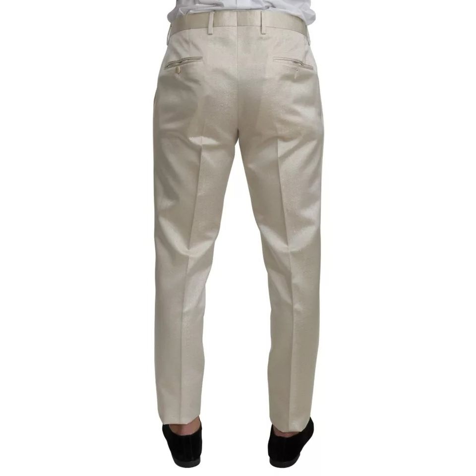 Dolce & Gabbana Beige Wool Crème 3 Piece SICILIA Shawl Suit