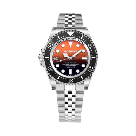 Bobroff Silver Stainless Steel Watch Bobroff Dark Slate Gray