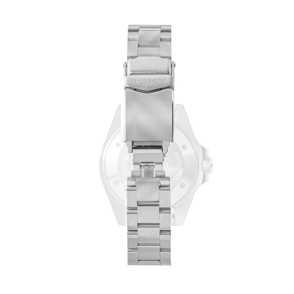 Bobroff Silver Stainless Steel Bracelet Watch Bobroff