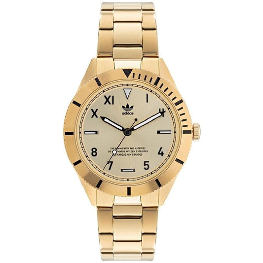 Adidas Gold Stainless Steel Watch Adidas Tan