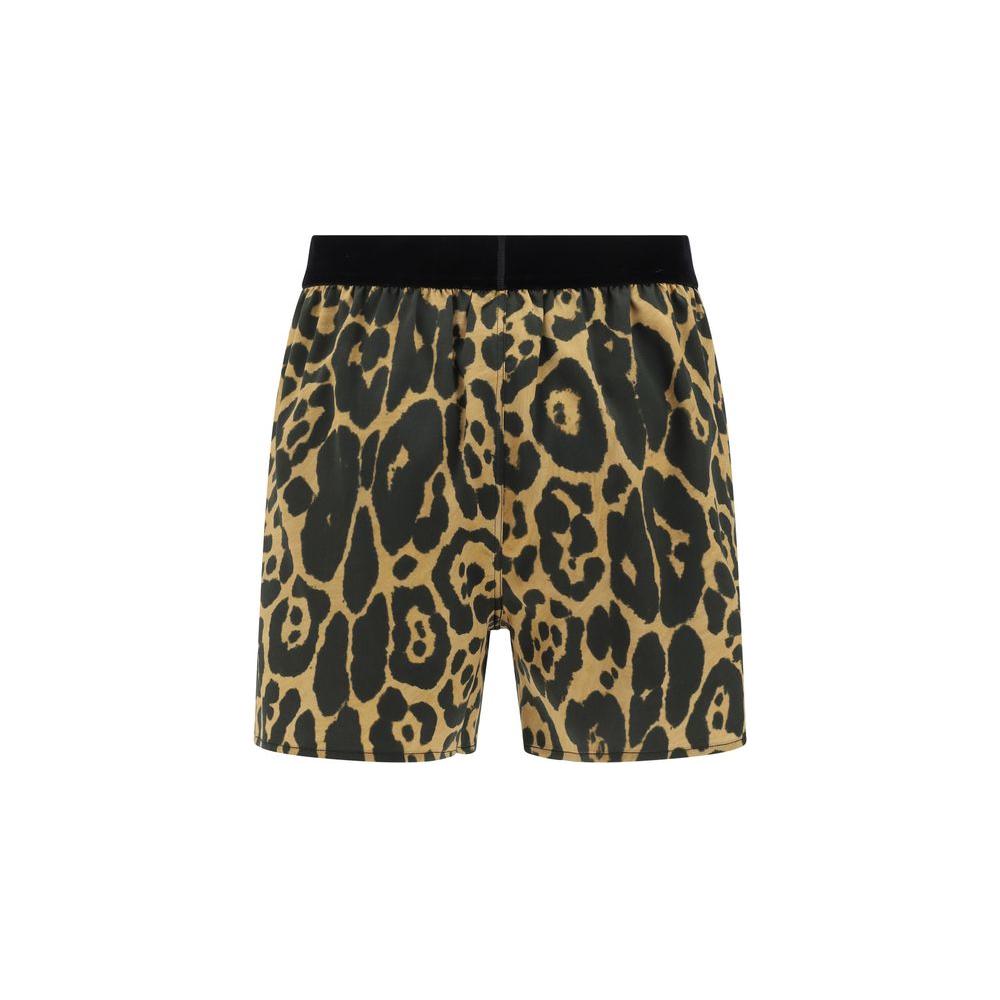Tom Ford Leopard stretch Shorts Tom Ford Dark Khaki