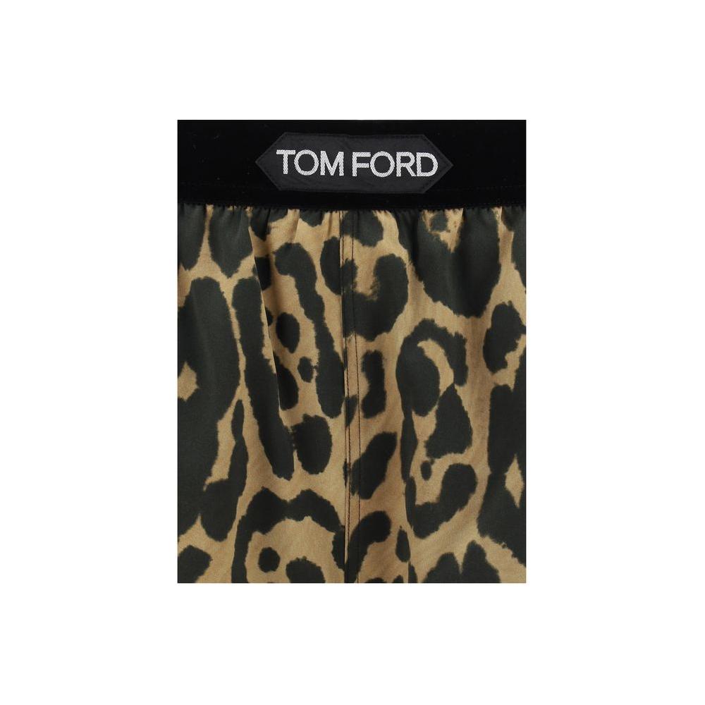 Tom Ford Leopard stretch Shorts Tom Ford Black