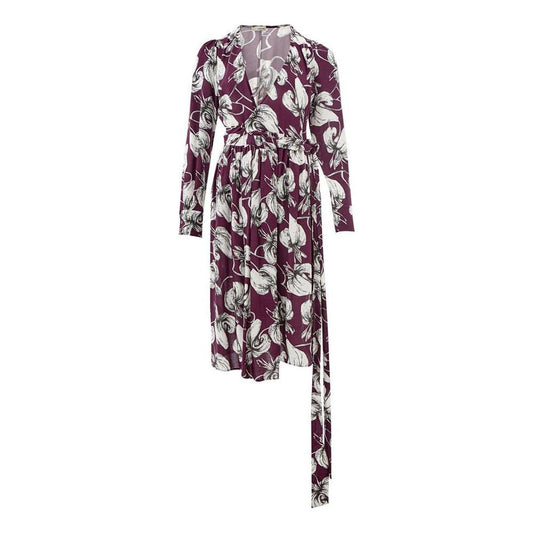 Lardini Purple Viscose Casual Dress