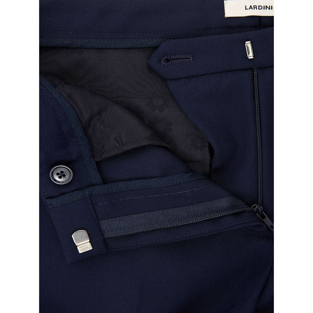 Lardini Blue Wool Dress Pants Lardini