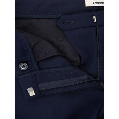 Lardini Blue Wool Dress Pants Lardini
