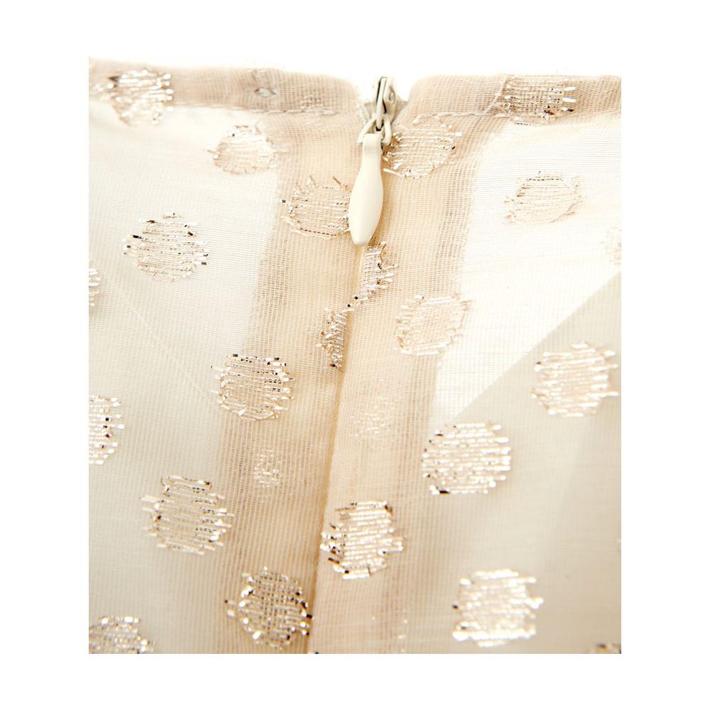 Lardini Beige Cotton Cocktail Dress