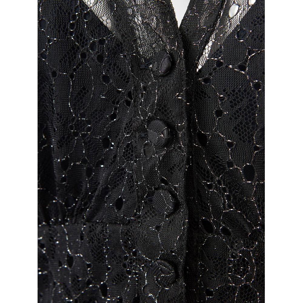 Lardini Black Nylon Casual Dress