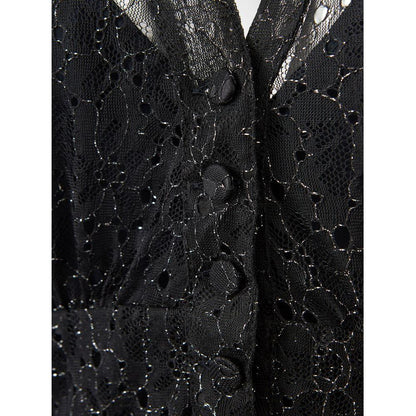 Lardini Black Nylon Casual Dress Lardini