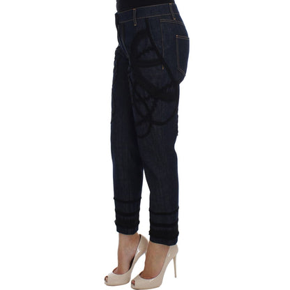 Dolce & Gabbana Blue Denim Cotton CAPRI Torero Jeans