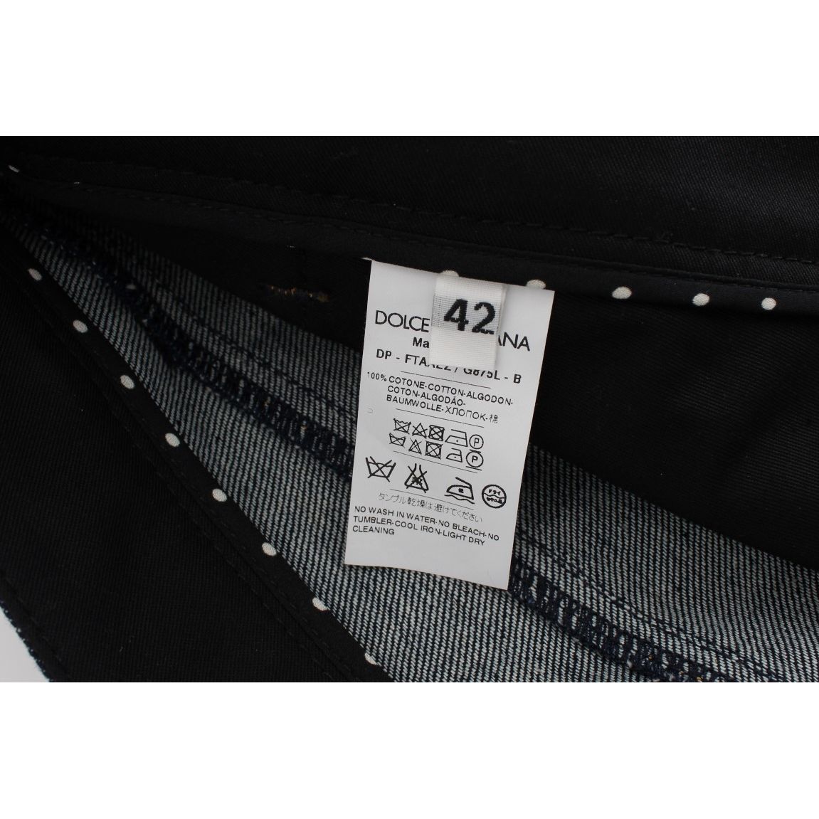 Dolce & Gabbana Blue Denim Cotton CAPRI Torero Jeans
