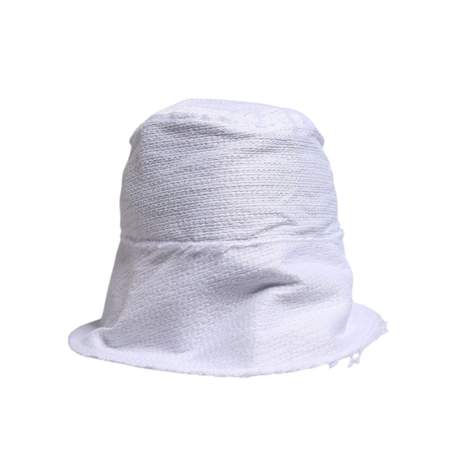 Dolce & Gabbana White Polyester Wide Brim Bucket Hat