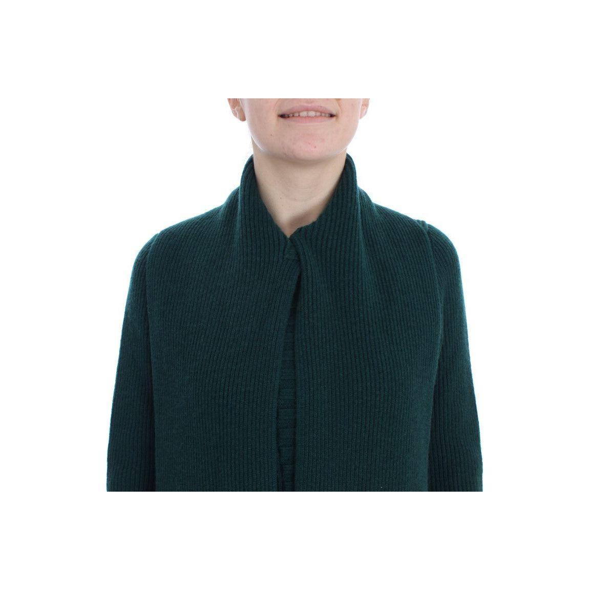 Dolce & Gabbana Elegant Green Cashmere Cardigan Sweater Dolce & Gabbana