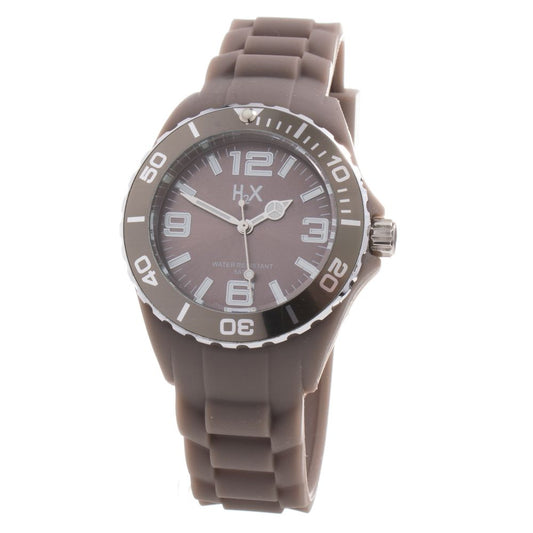 Haurex Brown Rubber Sport Watch