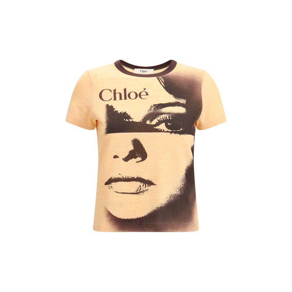 Chloé T-shirt with face Chloé Wheat