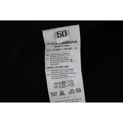 Dolce & Gabbana Gray Striped Formal Vest