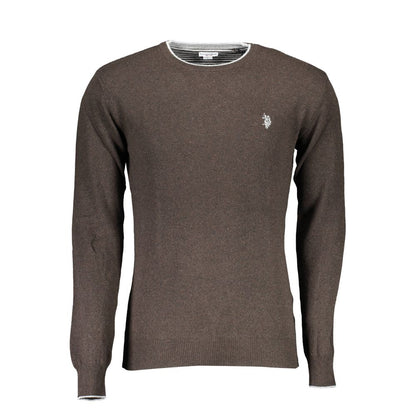U.S. POLO ASSN. Marrone Wool Men's Sweater