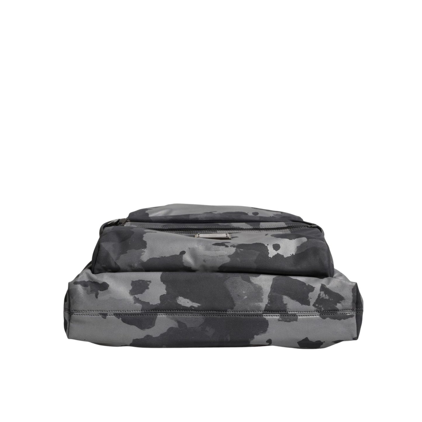 Dolce & Gabbana Black Camouflage Shoulder Strap Logo Plaque Bag