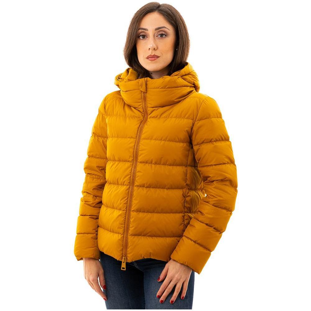 Herno Yellow Polyamide Coat Herno