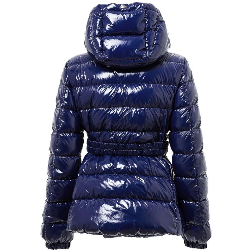 Herno Blue Polyamide Coat Herno