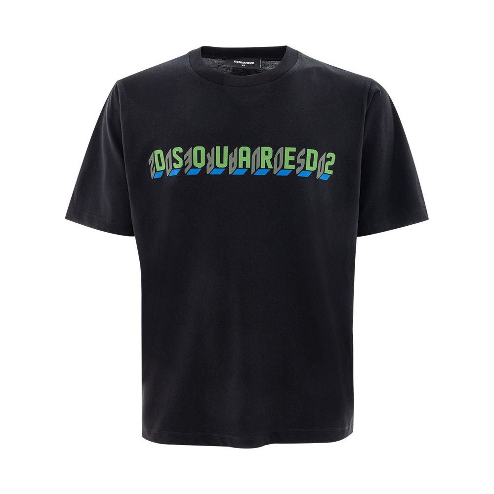 Dsquared² Black Cotton T-Shirt Dsquared² Black