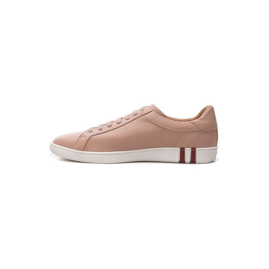 Bally Pink Leather Sneaker Bally Rosy Brown