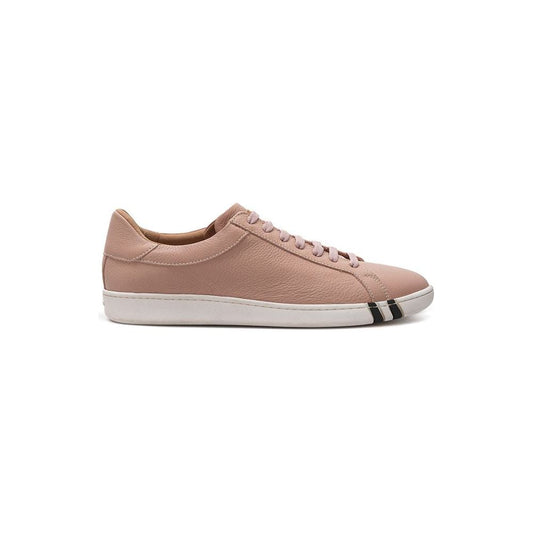 Bally Elegant Pink Leather Sneakers for Women Bally Rosy Brown