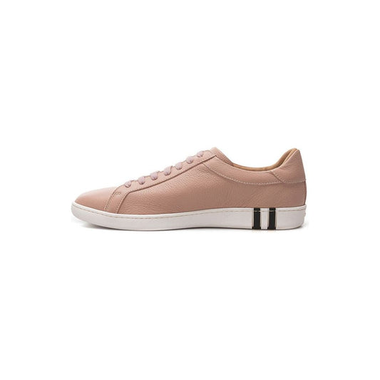 Bally Elegant Pink Leather Sneakers for Women Bally Rosy Brown