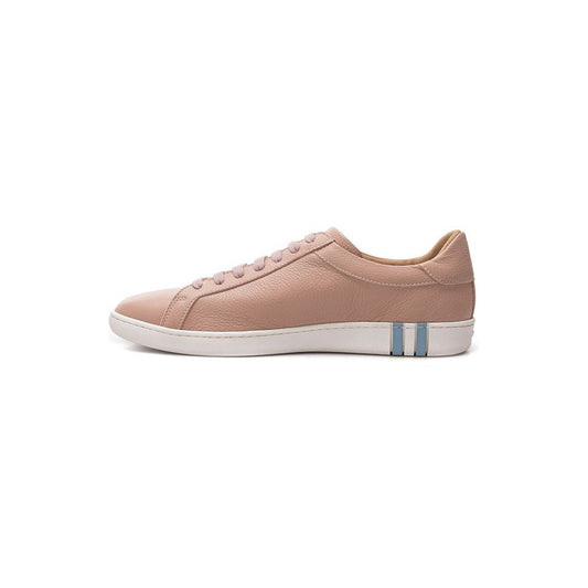 Bally Elegant Pink Leather Sneakers Bally Rosy Brown