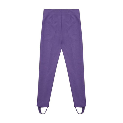 Lardini Purple Viscose Athletic Pants Lardini
