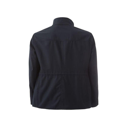 Lardini Blue Wool Coat Lardini