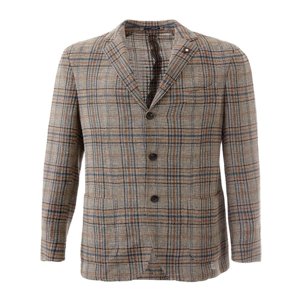 Lardini Multicolor Linen Blazer