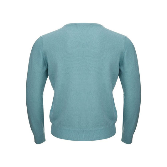 Gran Sasso Turquoise Cashmere Sweater Elegance Gran Sasso Cadet Blue