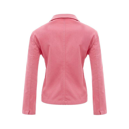 Lardini Pink Cotton Blazer Lardini