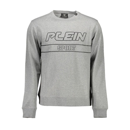 Plein Sport Grigio Cotton Men Sweatshirt
