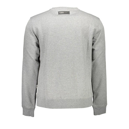 Plein Sport Grigio Cotton Men Sweatshirt