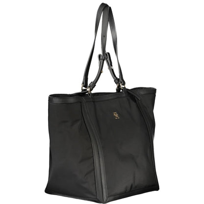 Tommy Hilfiger Black Polyester Women Handbag