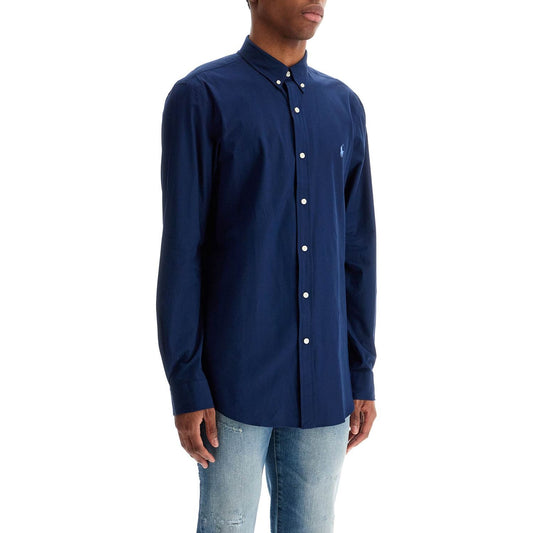Polo Ralph Lauren slim fit shirt in stretch poplin Shirts Polo Ralph Lauren Dark Slate Gray