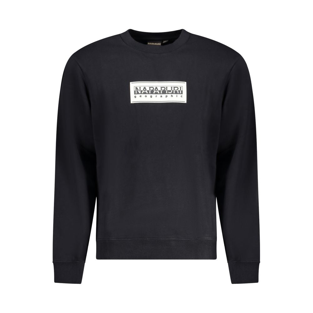 Napapijri Black Cotton Sweatshirt Napapijri