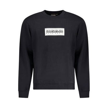 Napapijri Black Cotton Sweatshirt Napapijri