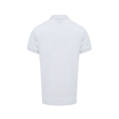 Burberry White Cotton Collared Polo Shirt Burberry
