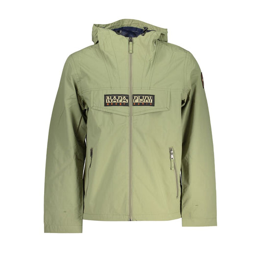 Napapijri Green Polyester Shell Jacket Napapijri