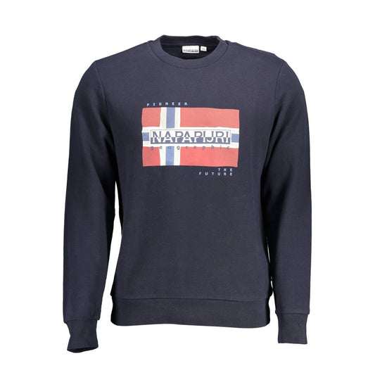 Napapijri Blue Cotton Men's Sweatshirt
