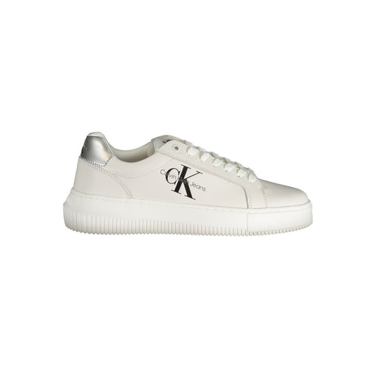 Calvin Klein Bianco Polyurethane Women Sneaker 1728,67403481248,Athletic - Sneakers - Shoes,Calvin Klein,EU38/US8,EU39/US9,EU40/US10,EU41/US11,New with tags,Shoes,Sneakers - Shoes,White,Women