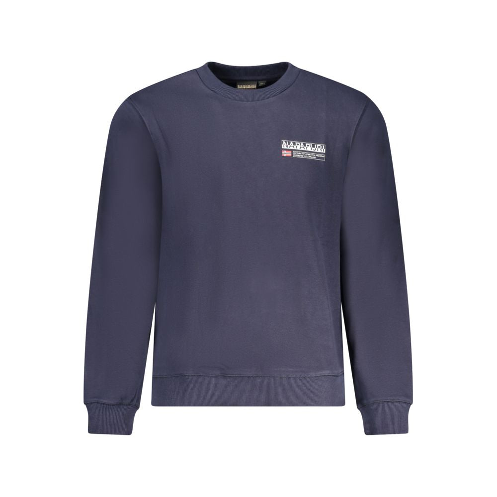 Napapijri Blue Cotton Sweatshirt Napapijri