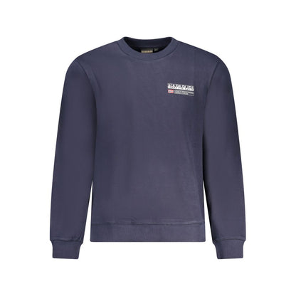 Napapijri Blue Cotton Sweatshirt Napapijri