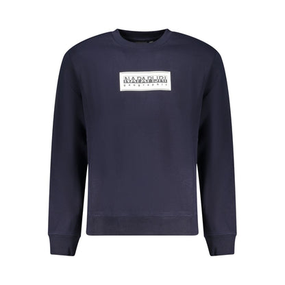 Napapijri Blue Cotton Sweatshirt Napapijri