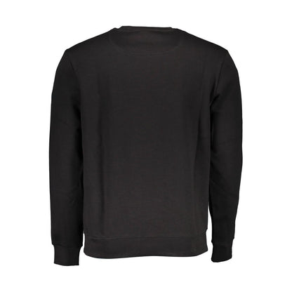 North Sails Black Cotton Men Sweatshirt