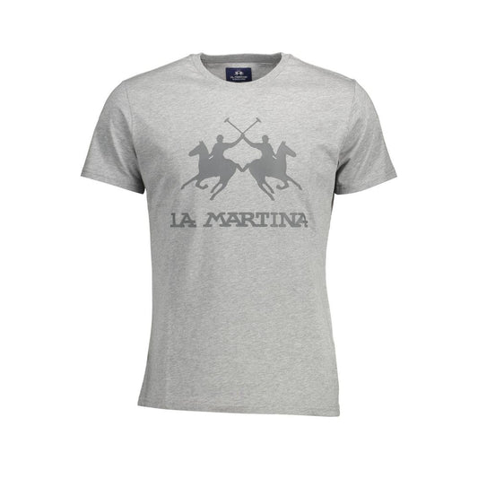 La Martina Grigio Cotton Men's T-Shirt
