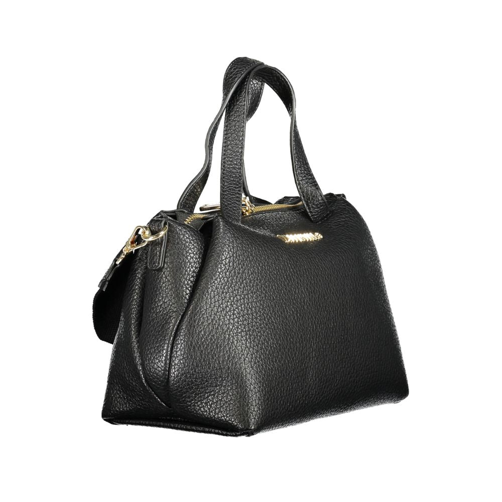 Mario Valentino Black Polyurethane Women Handbag
